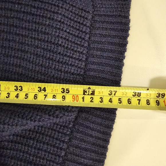 Gentle Herd Womans Medium Blue Long Cardigan with Pockets - Picture 9 of 9